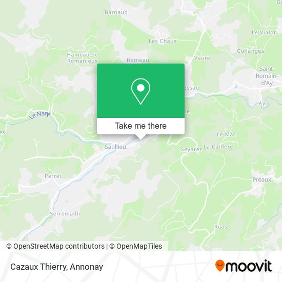 Cazaux Thierry map