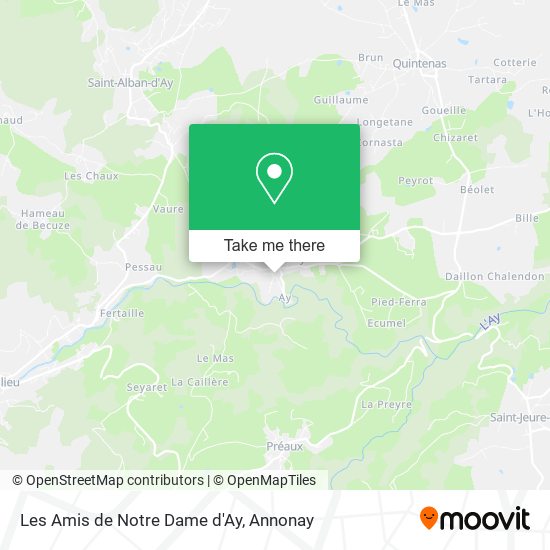Les Amis de Notre Dame d'Ay map