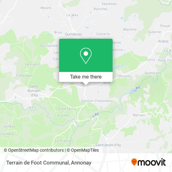 Mapa Terrain de Foot Communal