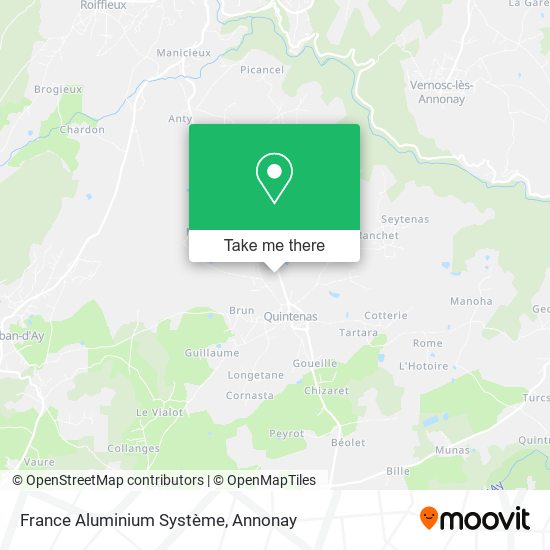 France Aluminium Système map