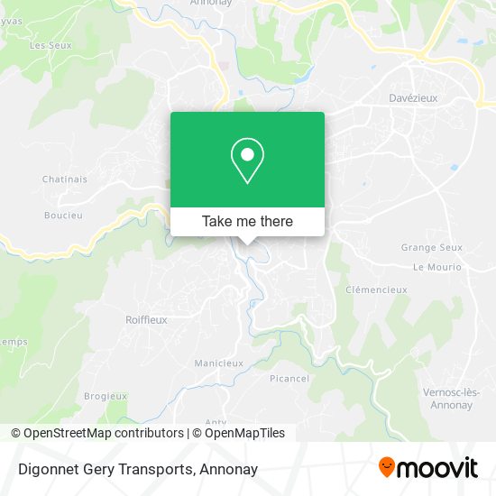 Mapa Digonnet Gery Transports