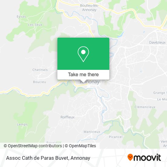 Assoc Cath de Paras Buvet map