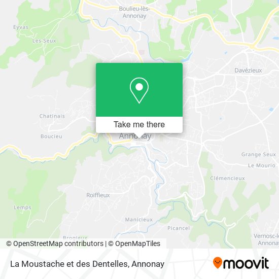 La Moustache et des Dentelles map