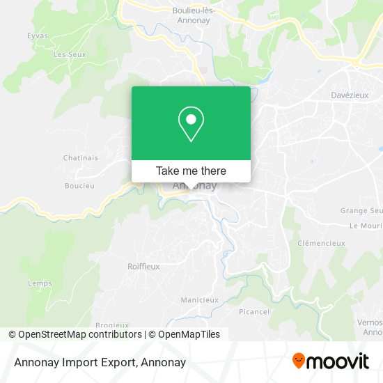 Mapa Annonay Import Export