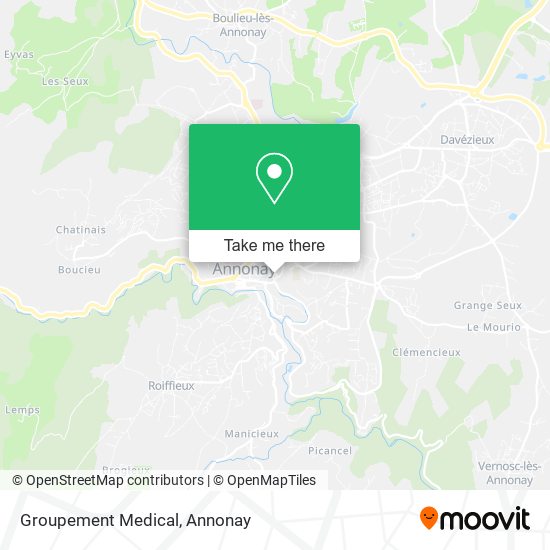 Groupement Medical map