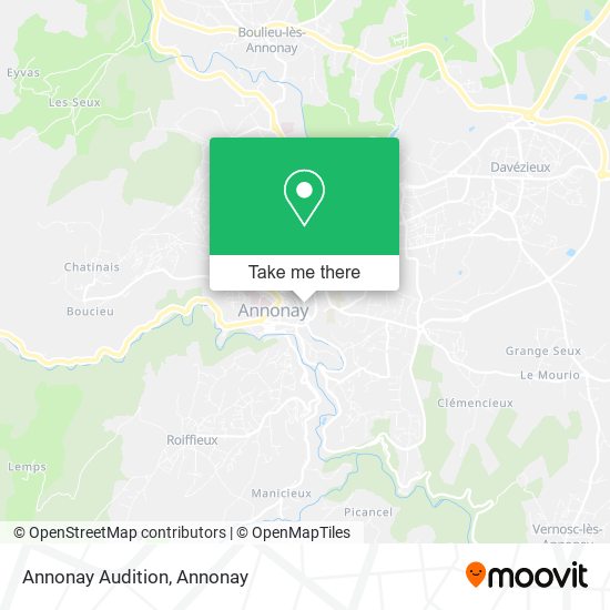 Annonay Audition map