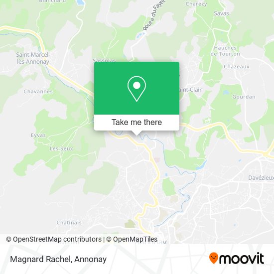 Mapa Magnard Rachel