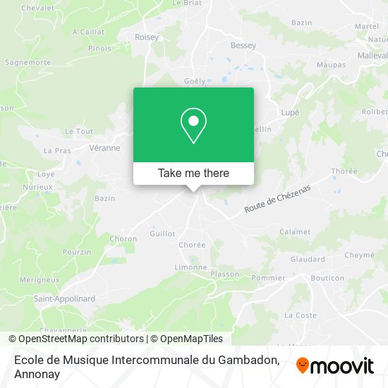 Ecole de Musique Intercommunale du Gambadon map