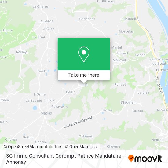 3G Immo Consultant Corompt Patrice Mandataire map