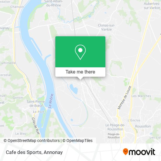 Mapa Cafe des Sports