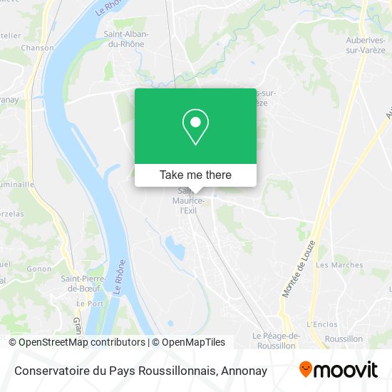 Mapa Conservatoire du Pays Roussillonnais