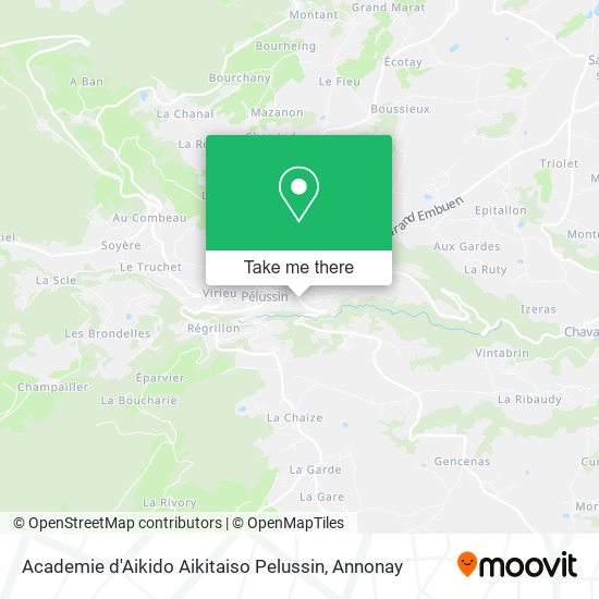 Mapa Academie d'Aikido Aikitaiso Pelussin