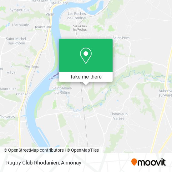 Rugby Club Rhôdanien map