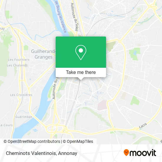 Cheminots Valentinois map