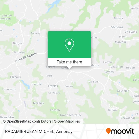 RACAMIER JEAN MICHEL map