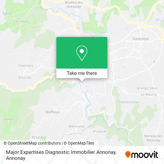 Major Expertises Diagnostic Immobilier Annonay map