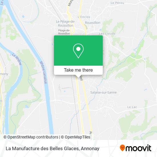 La Manufacture des Belles Glaces map