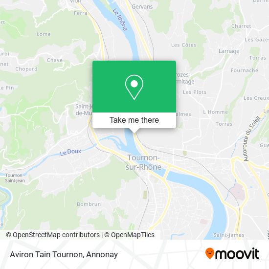 Aviron Tain Tournon map