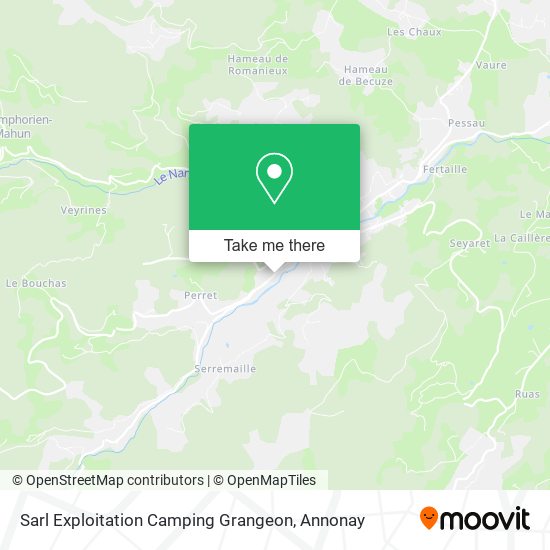 Mapa Sarl Exploitation Camping Grangeon
