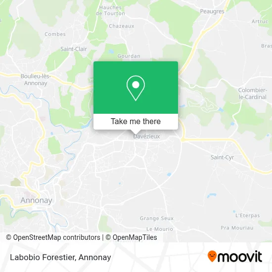 Labobio Forestier map