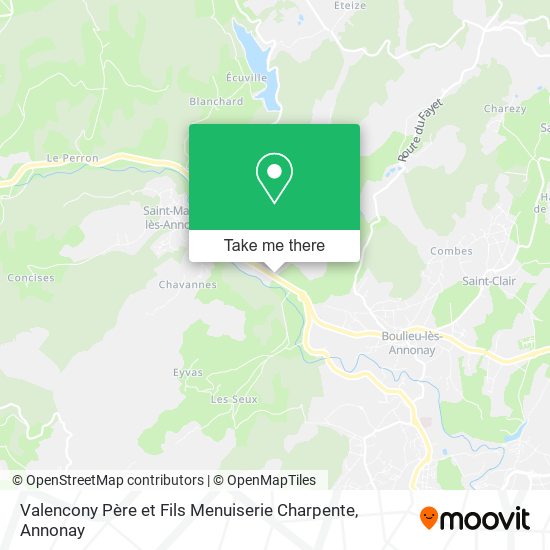 Valencony Père et Fils Menuiserie Charpente map