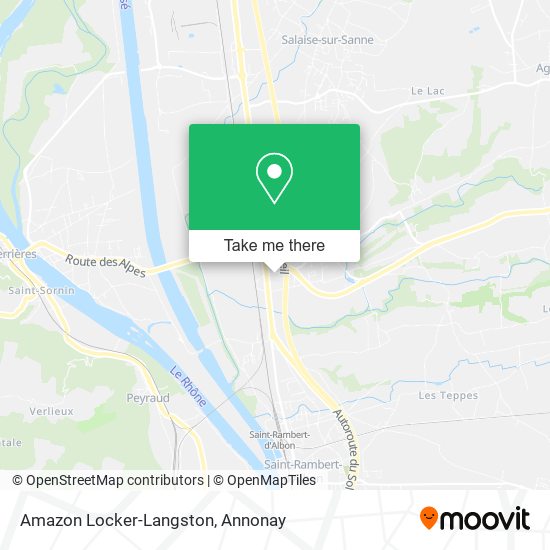 Amazon Locker-Langston map