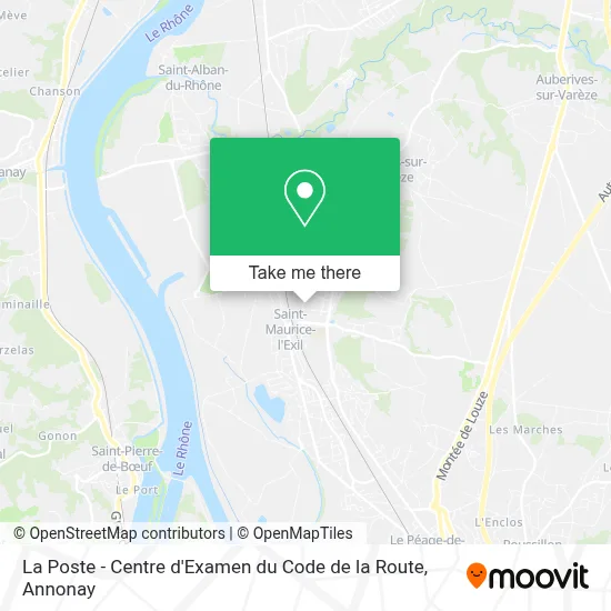 La Poste - Centre d'Examen du Code de la Route map
