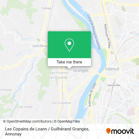 Mapa Les Copains de Loann / Guilhérand Granges
