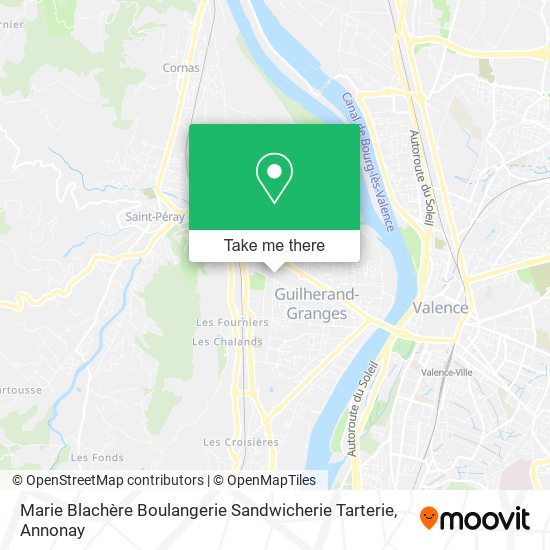 Mapa Marie Blachère Boulangerie Sandwicherie Tarterie