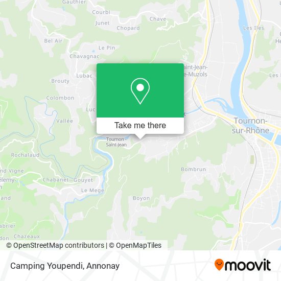 Mapa Camping Youpendi