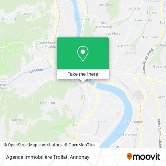 Agence Immobilière Trollat map