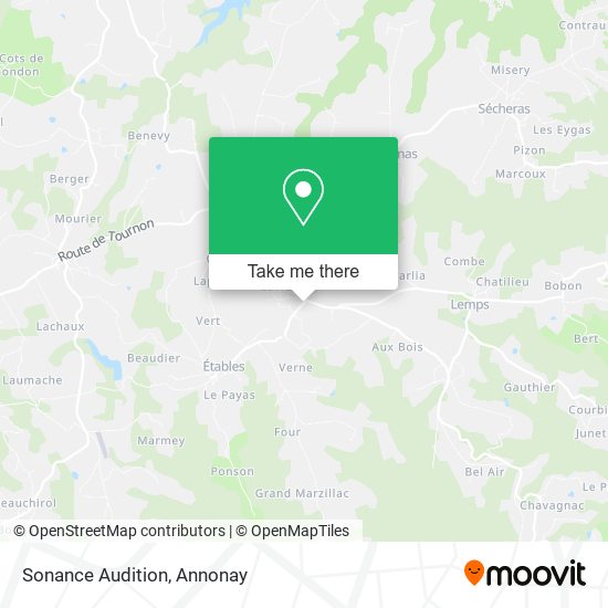 Mapa Sonance Audition