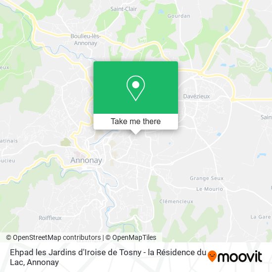 Ehpad les Jardins d'Iroise de Tosny - la Résidence du Lac map