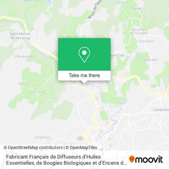 Fabricant Français de Diffuseurs d'Huiles Essentielles, de Bougies Biologiques et d'Encens de Cade map