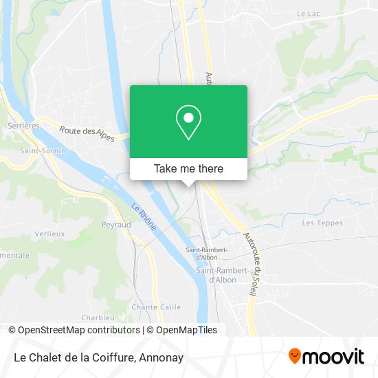 Le Chalet de la Coiffure map