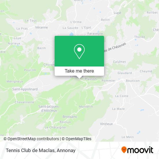 Tennis Club de Maclas map