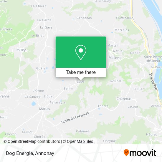 Dog Énergie map
