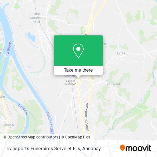 Transports Funéraires Serve et Fils map