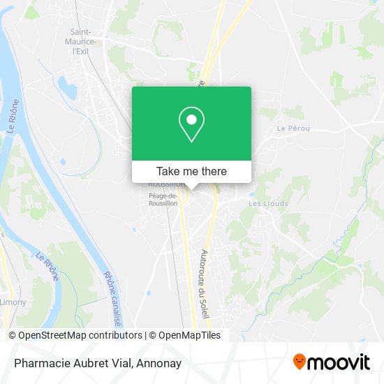 Mapa Pharmacie Aubret Vial