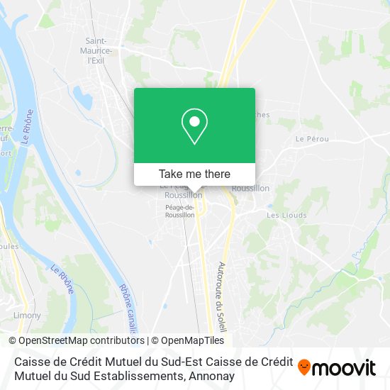 Caisse de Crédit Mutuel du Sud-Est Caisse de Crédit Mutuel du Sud Establissements map