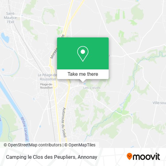 Camping le Clos des Peupliers map