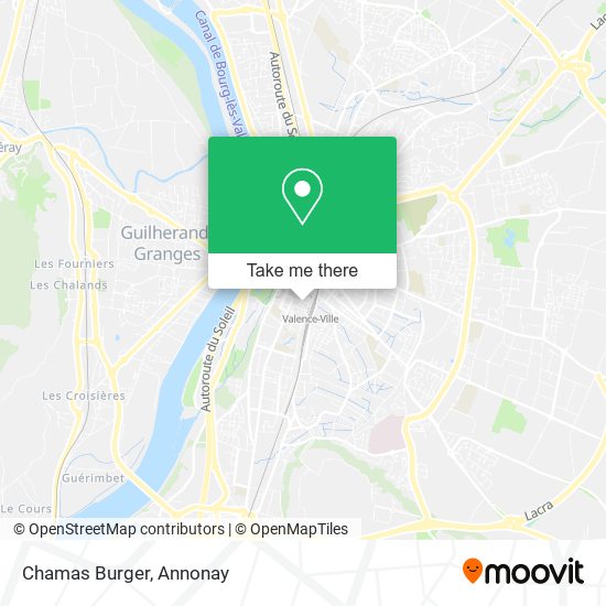 Chamas Burger map