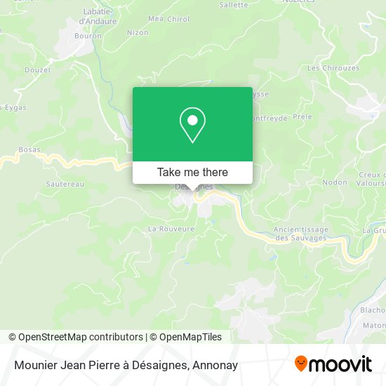 Mounier Jean Pierre à Désaignes map