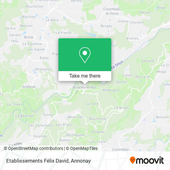 Etablissements Félix David map