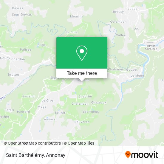 Saint Barthélémy map