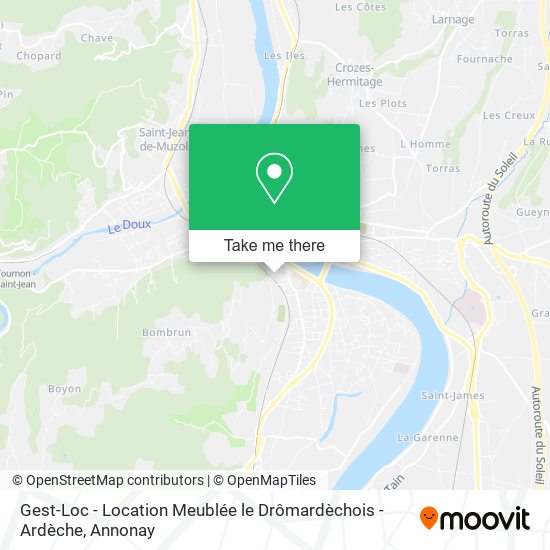 Gest-Loc - Location Meublée le Drômardèchois - Ardèche map