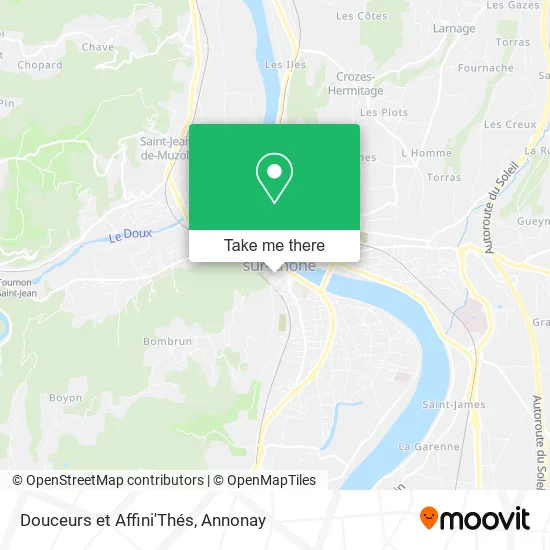 Douceurs et Affini'Thés map