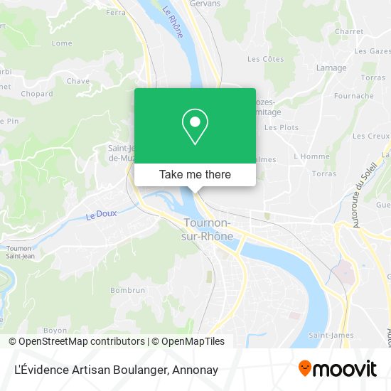L'Évidence Artisan Boulanger map