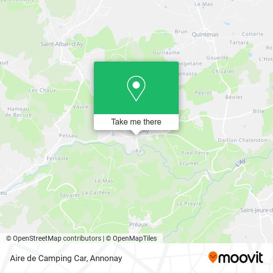 Aire de Camping Car map