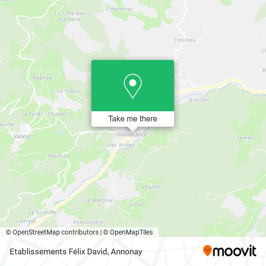 Etablissements Félix David map